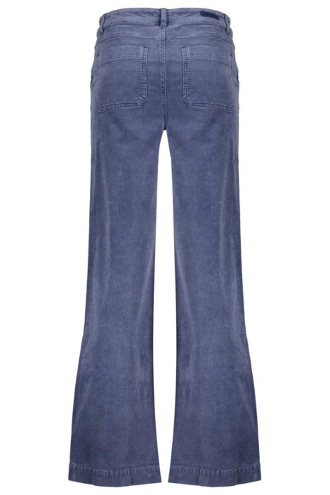 Geisha blauwe dames broek | Achteraanzicht