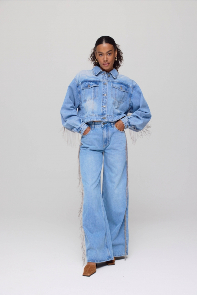 Harper & Yve blauwe dames jeans | Model