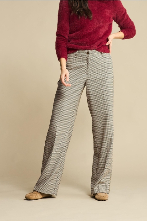 Red Button bruine dames broek | Model vooraanzicht