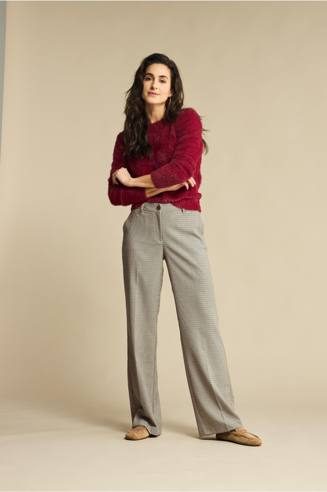 Red Button bruine dames broek | Model vooraanzicht