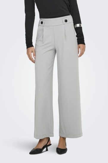 Jacqueline de Yong JDYGEGGO LIFE NEW LONG PANT JRS NOO 15208430 ULTIMATE GREY/BLACK BUTTONS