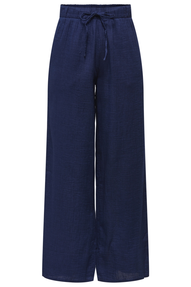 Only blauwe dames broek | Vooraanzicht