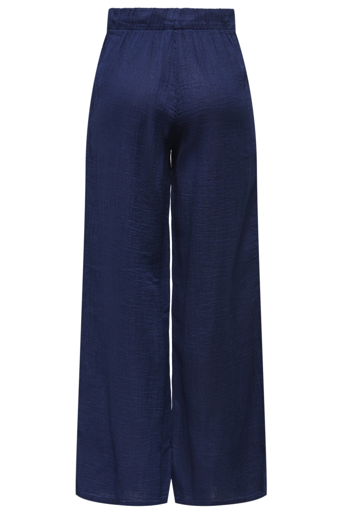 Only blauwe dames broek | Achteraanzicht