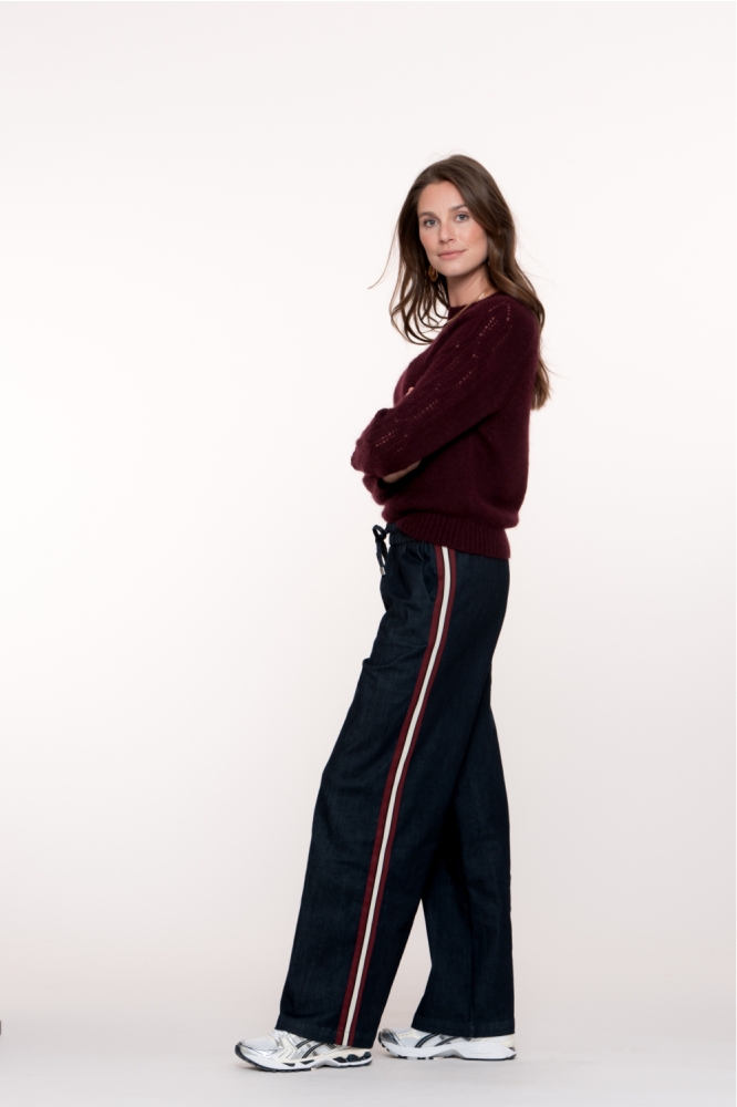 Geisha blauwe dames jeans | Model zijaanzicht