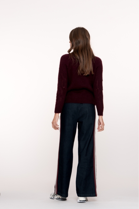 Geisha blauwe dames jeans | Model achteraanzicht