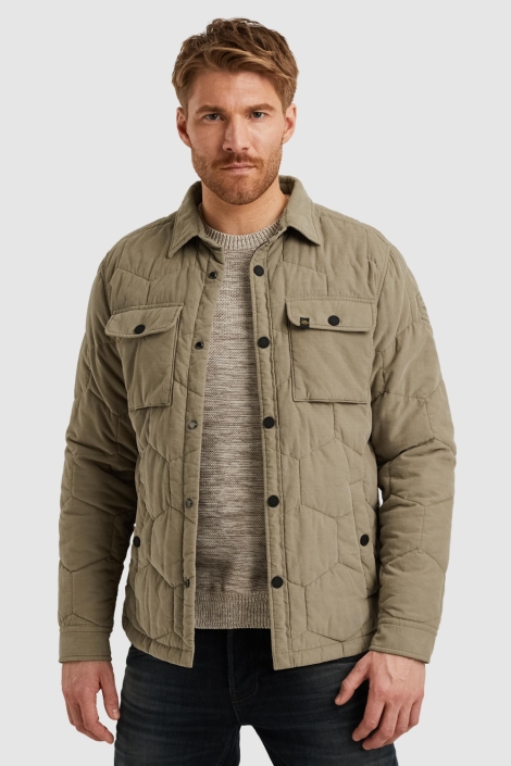 PME legend groene heren jas | Model vooraanzicht