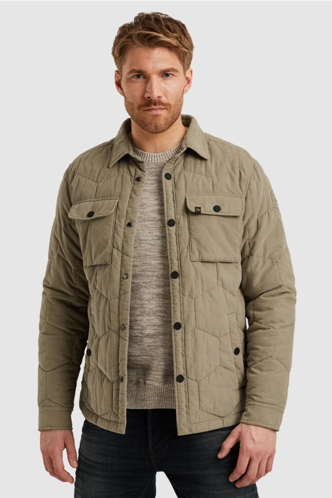 PME legend groene heren jas | Model vooraanzicht