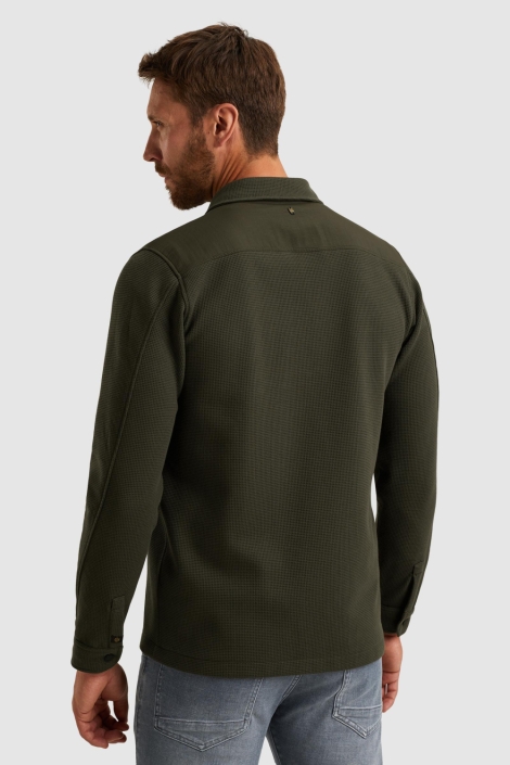 PME legend groene heren vest | Model achteraanzicht
