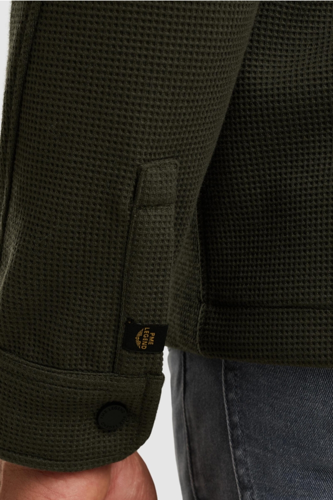 PME legend groene heren vest | Close up