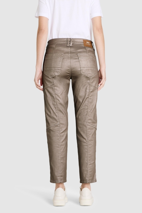 Mac taupe dames jeans | Model achteraanzicht