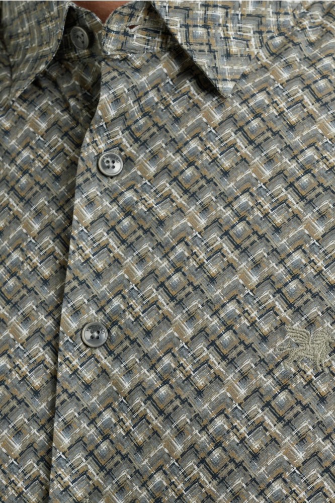 Vanguard groene heren overhemd | Close up