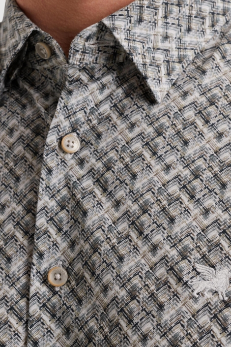 Vanguard grijze heren overhemd | Close up