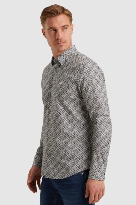 Vanguard grijze heren overhemd | Model zijaanzicht