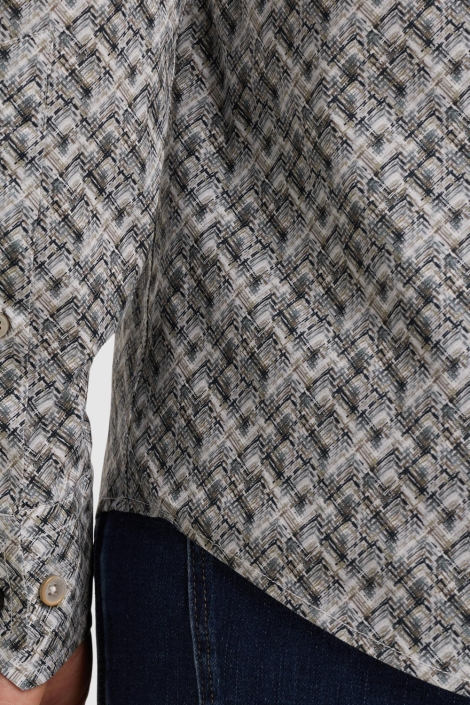 Vanguard grijze heren overhemd | Close up