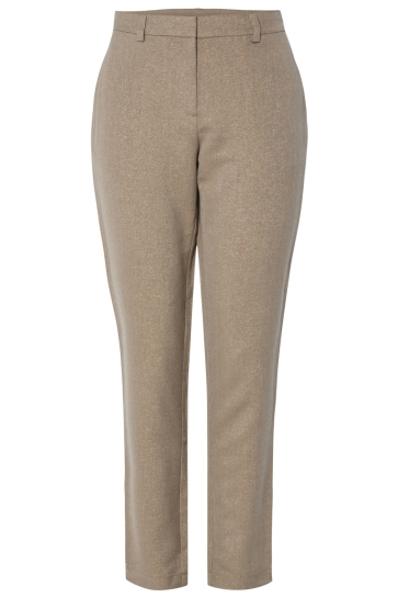 Pieces PCBOSELLA MW ANKLE GLITTER PANT NOO 17159041 FOSSIL/GOLD LUREX