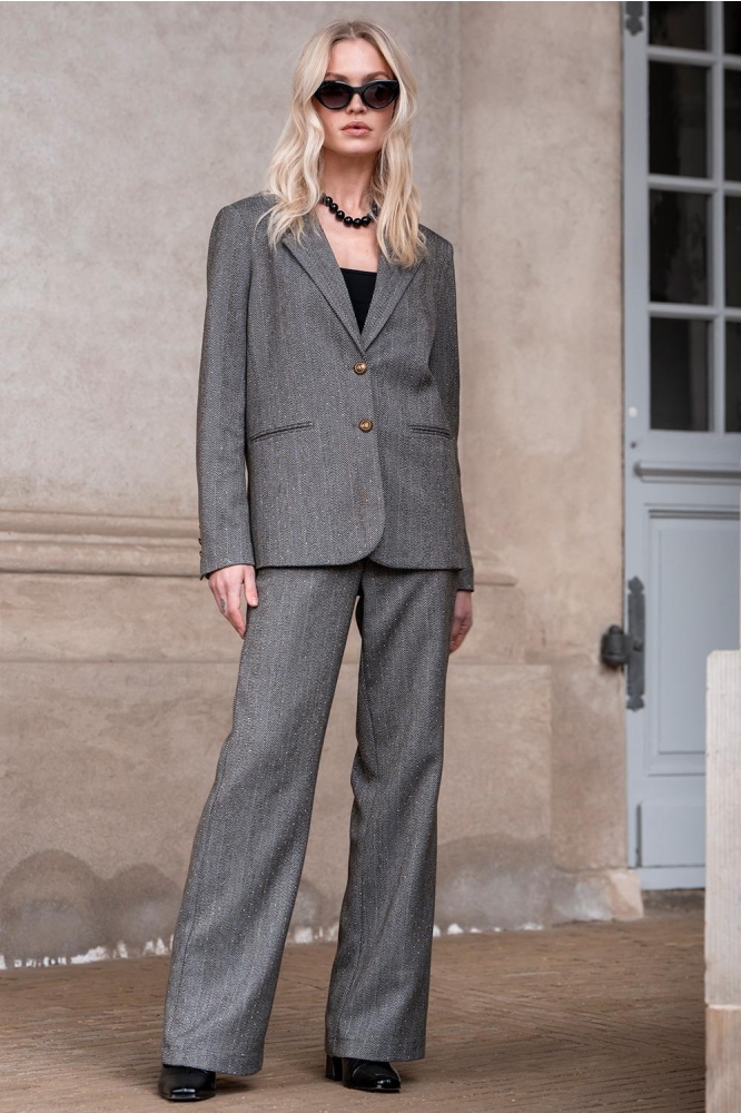 Geisha grijze dames broek | Sfeerbeeld, In situatie