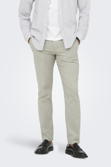 Only & Sons Broek ONSMARK TAP 0011 COTTON LINEN PANT 22024937 SEA SPRAY