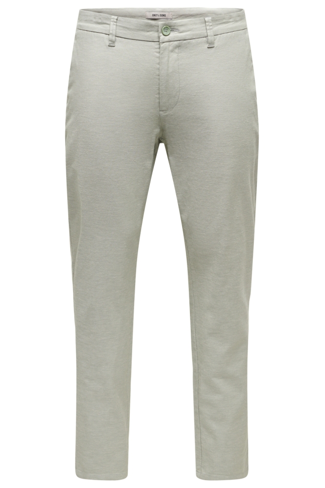 Only & Sons groene heren broek | Vooraanzicht