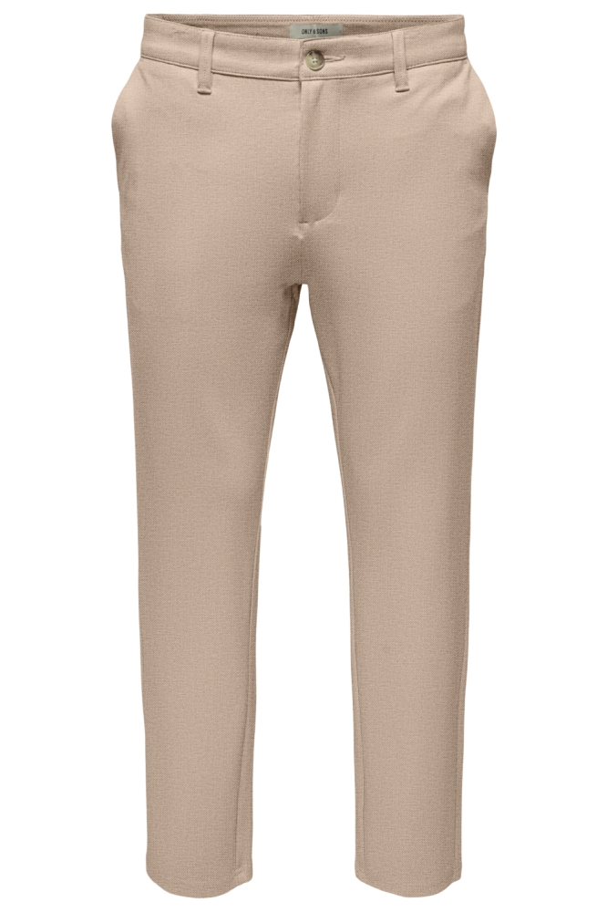 Only & Sons camel heren broek | Vooraanzicht