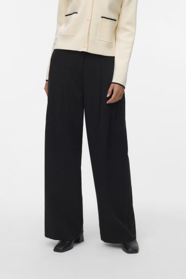 Vero Moda Broek VMPHILINE MW WIDE PANT 10338643 BLACK