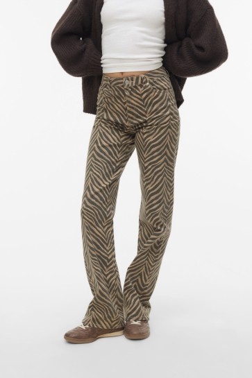 Vero Moda vmtessa hr wide stretch aop jeans n Zand