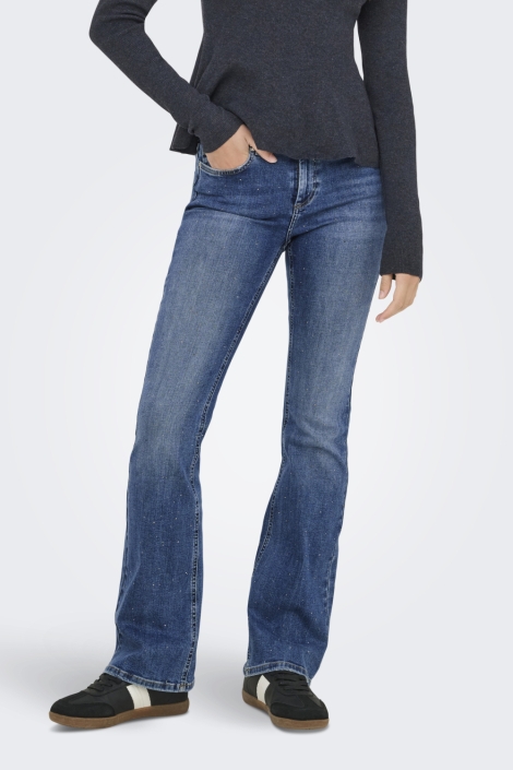 Only blauwe dames jeans | Model vooraanzicht