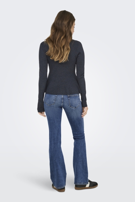 Only blauwe dames jeans | Model achteraanzicht