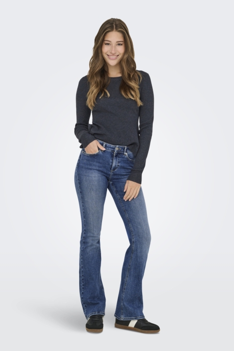 Only blauwe dames jeans | Model