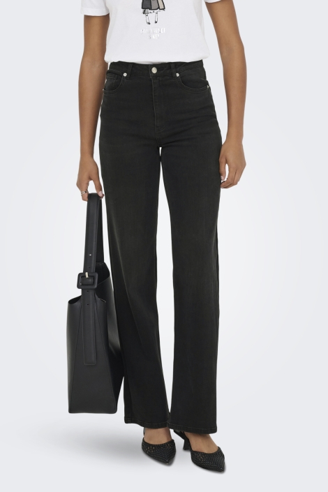 Only grijze dames jeans | Model vooraanzicht