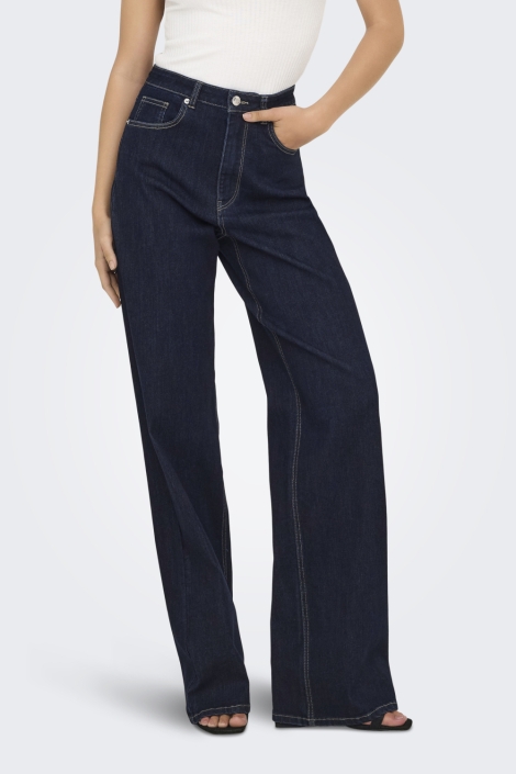 Only blauwe dames jeans | Model vooraanzicht