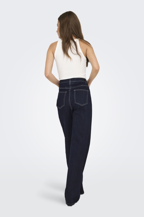 Only blauwe dames jeans | Model achteraanzicht