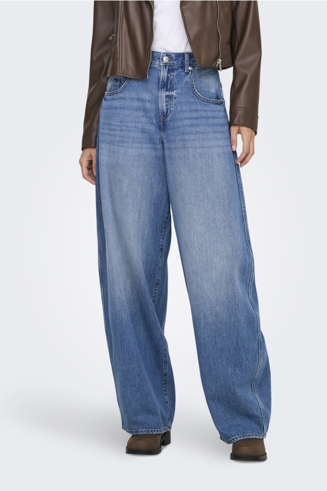 Only blauwe dames jeans | Model vooraanzicht