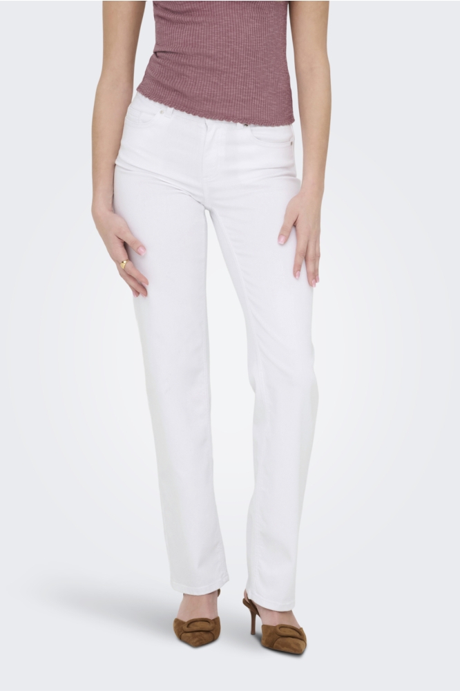 Only witte dames jeans | Model vooraanzicht