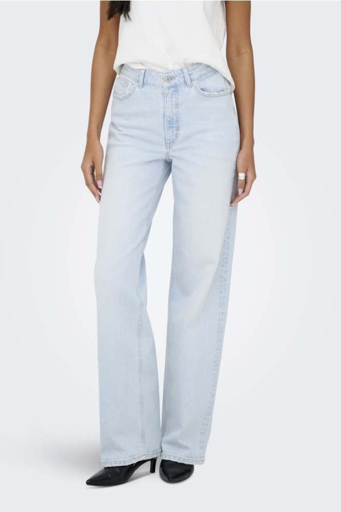 Only blauwe dames jeans | Model vooraanzicht