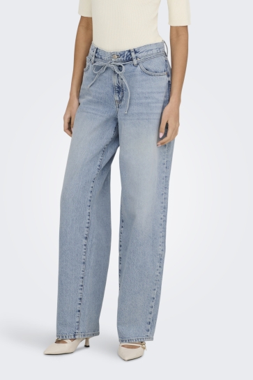 Only ONLGIANNA MW STRAIGHT DOT450 DNM NO 15347093 LIGHT BLUE DENIM
