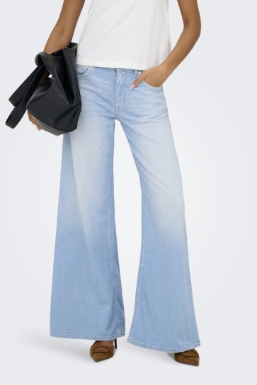 Only Jeans ONLCALIFORNIA MW WD FLAR DNM REA004 15365471 LIGHT BLUE DENIM