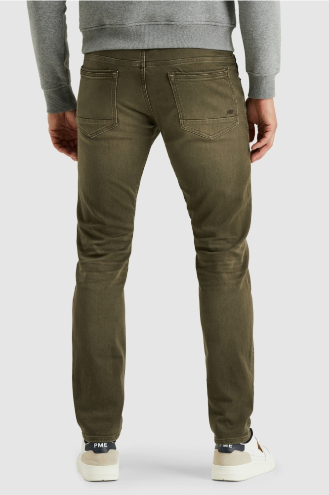 PME legend groene heren jeans | Model achteraanzicht