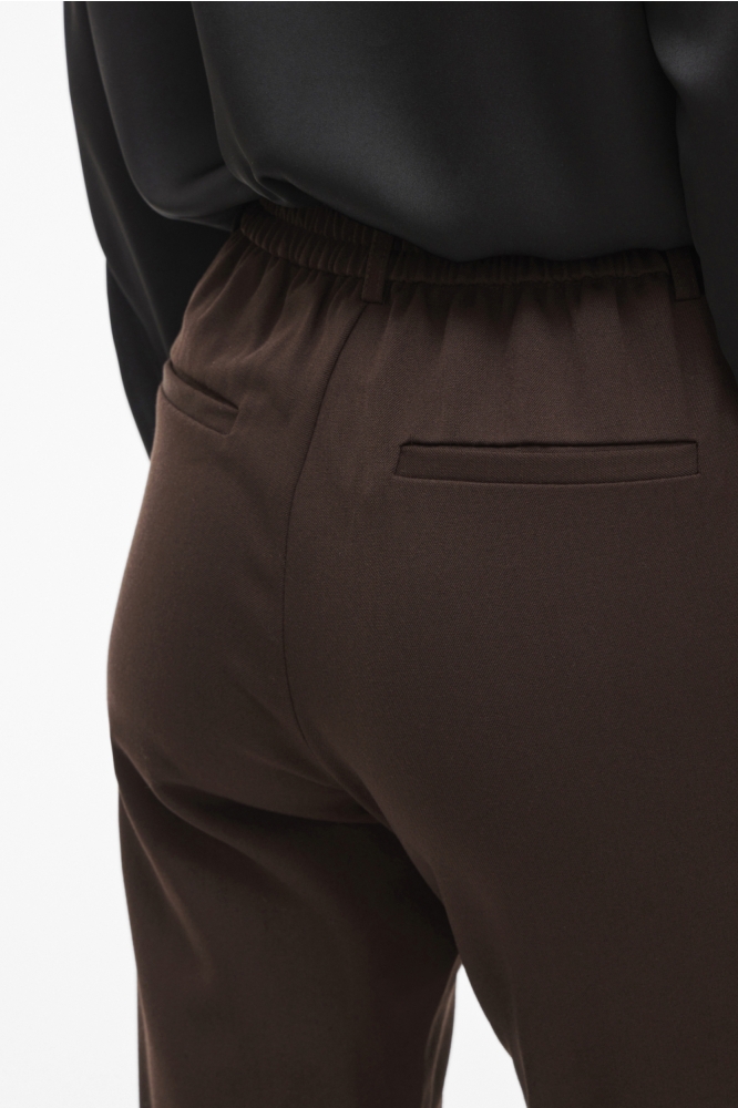 Vila bruine dames broek | Close up