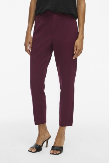Vila Broek VIVARONE HW SLIM PANT - NOOS 14087406 FIG