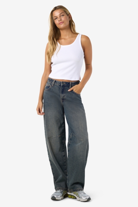 Noisy may blauwe dames jeans | Model