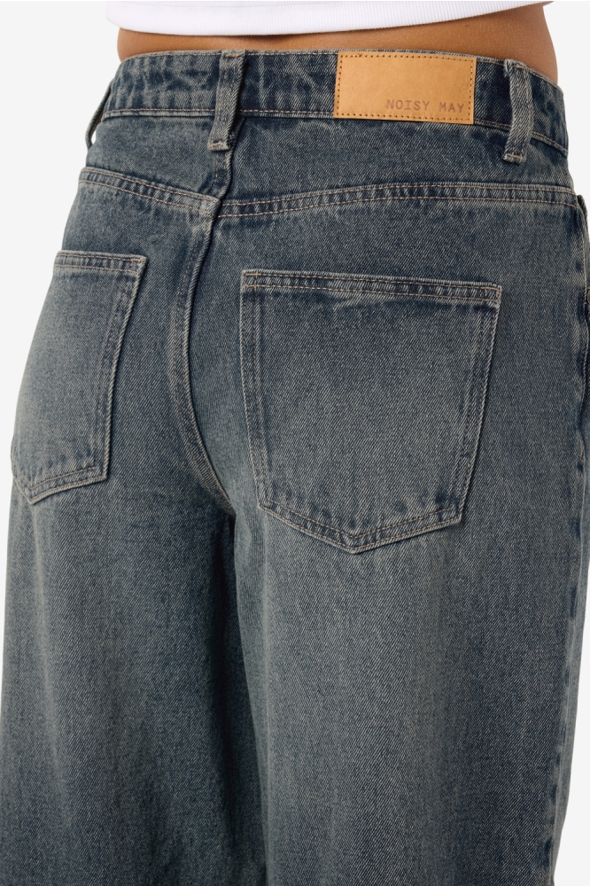 Noisy may blauwe dames jeans | Close up