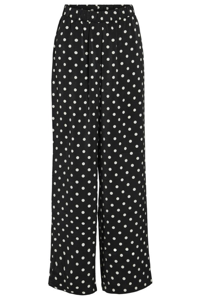 Vila zwarte dames broek | Achteraanzicht