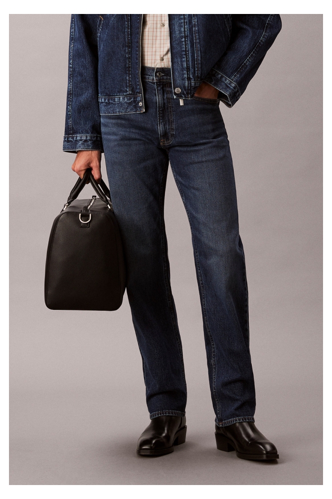 Calvin Klein blauwe heren jeans | Model vooraanzicht