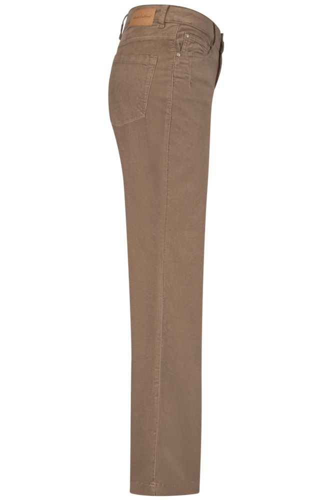 Red Button taupe dames broek | Zijaanzicht
