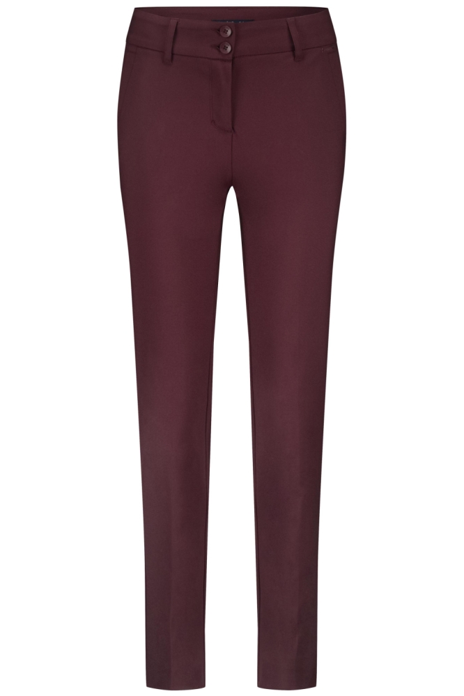 Red Button bordeaux dames broek | Vooraanzicht