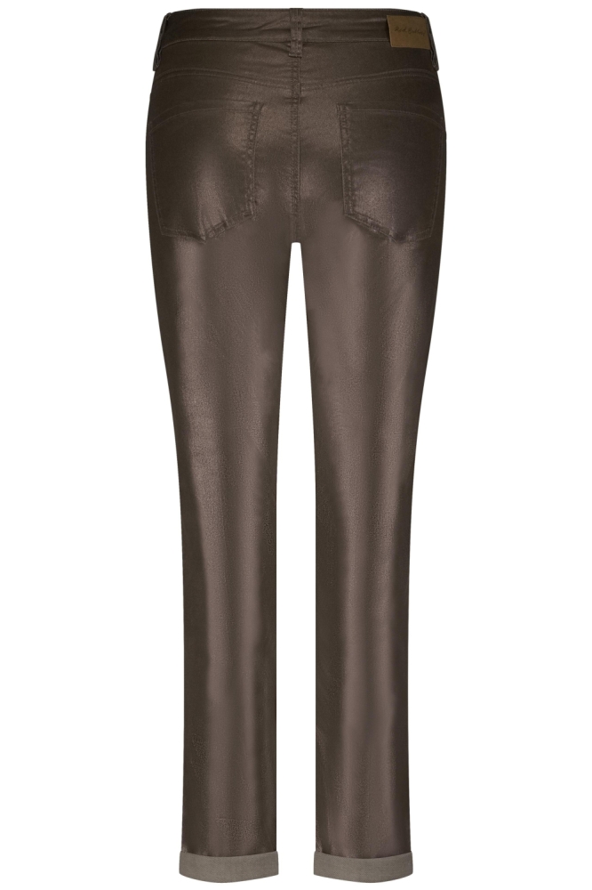 Red Button bruine dames broek | Model achteraanzicht