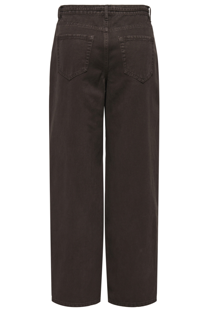 Only bruine dames jeans | Achteraanzicht