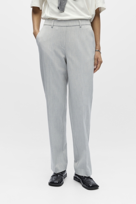 Object grijze dames broek | Model vooraanzicht