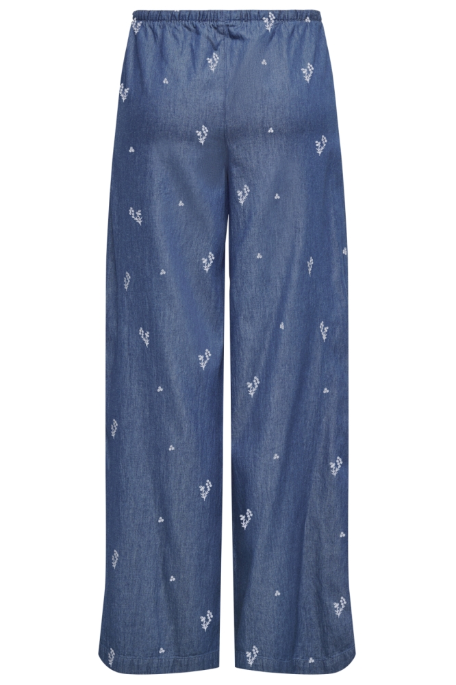 Jacqueline de Yong blauwe dames broek | Achteraanzicht