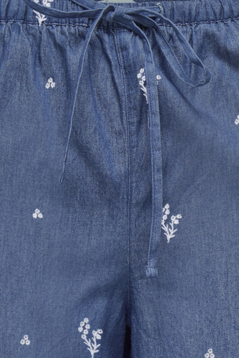 Jacqueline de Yong blauwe dames broek | Close up